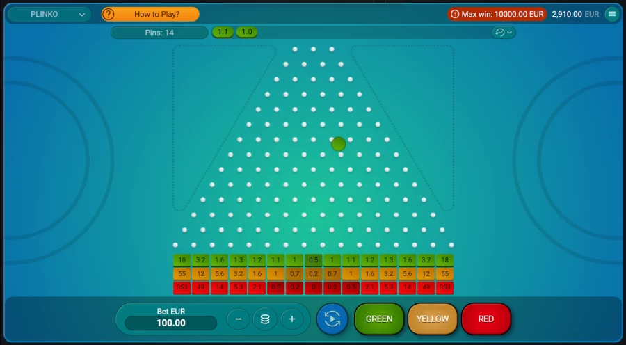 Jugar Plinko